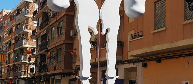 Foto de la falla L´Única Sanc