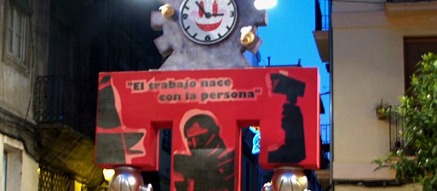 Foto de la falla El Trabajo Nace Con la Persona