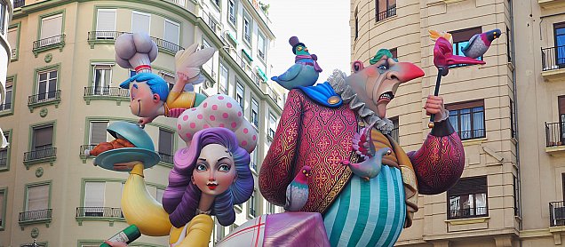 Foto de la falla La Llegenda de Juan Palomo