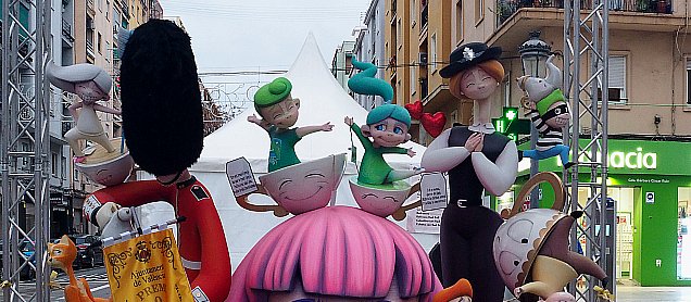 Foto de la falla L´Hora del Té
