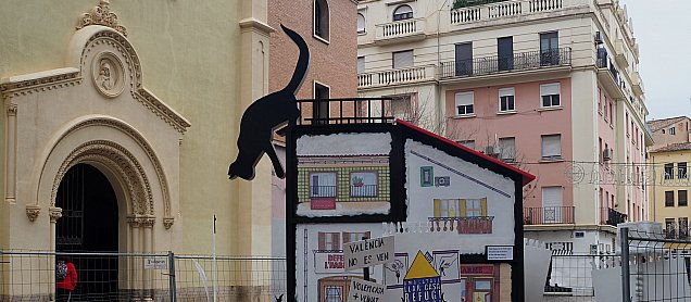 Foto de la falla Ací No Queda Ni El Gat