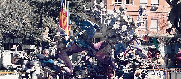 Foto de la falla El Jardí de Les Faules