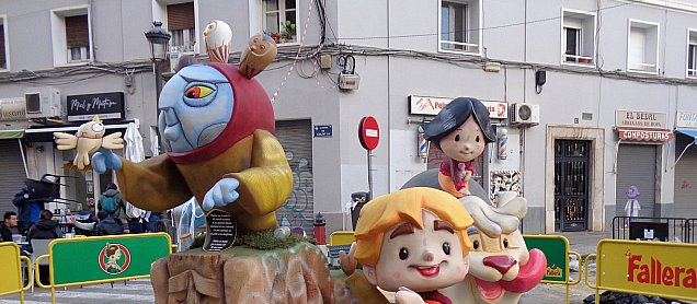 Foto de la falla La Cançó del Mar