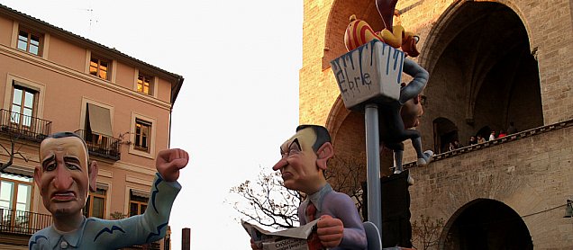 Foto de la falla Políticamente Incorrecto