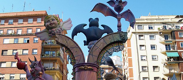 Foto de la falla Els Nous Pecats