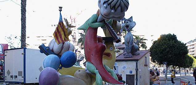 Foto de la falla La Charanga Verdulera