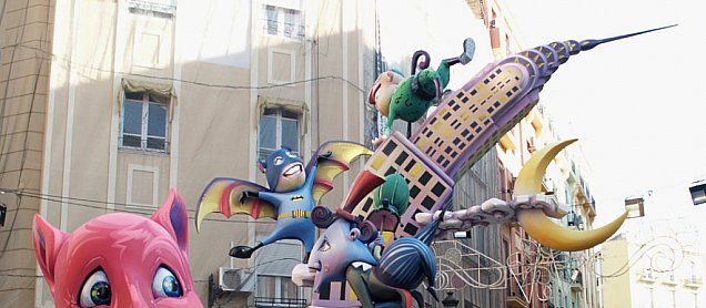 Foto de la falla Una de Héroes