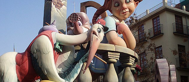 Foto de la falla Els Pensaments de Marta