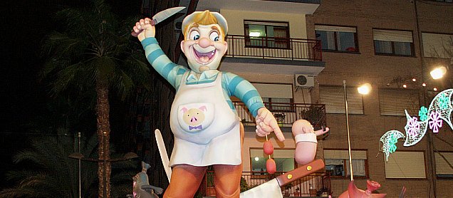 Foto de la falla En Embotits,¡Bon Profit!