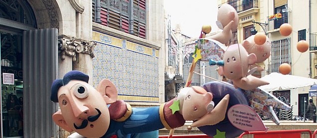 Foto de la falla ¿Cóm Estan Vostés...?