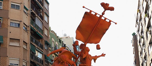 Foto de la falla A la Conquista del Palet