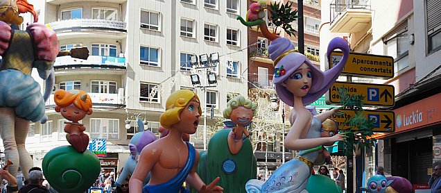 Foto de la falla Apolo I Dafne