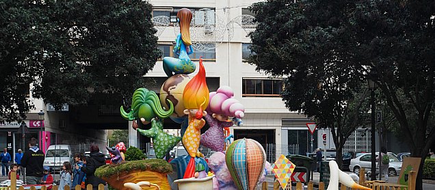 Foto de la falla Els Quatre Elements