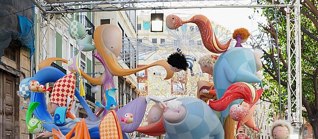 Foto de la falla Dualitat