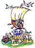 Foto de la falla Pie de la Cruz - D. Juan de Villarrasa 1995