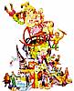 Foto de la falla Pie de la Cruz - D. Juan de Villarrasa 1998