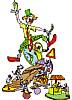 Foto de la falla Cadiz - Literato Azorin 1998
