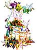 Foto de la falla Pie de la Cruz - D. Juan de Villarrasa 1999
