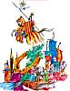 Foto de la falla Dr. Peset Aleixandre - en Guillen Ferrer 1999