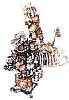Foto de la falla Regne de Valencia - Duque de Calabria 2001