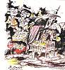 Foto de la falla Espartero - Gran Via Ramon y Cajal 2002