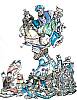 Foto de la falla Libertad - Teodoro Llorente 2002