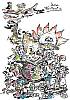 Foto de la falla Puebla de Valverde - Ii Republica Española 2002
