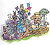 Foto de la falla Hellin - Pedro de Luna 2002