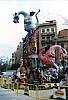 Foto de la falla Plaza Obispo Amigo - Cuenca 2001